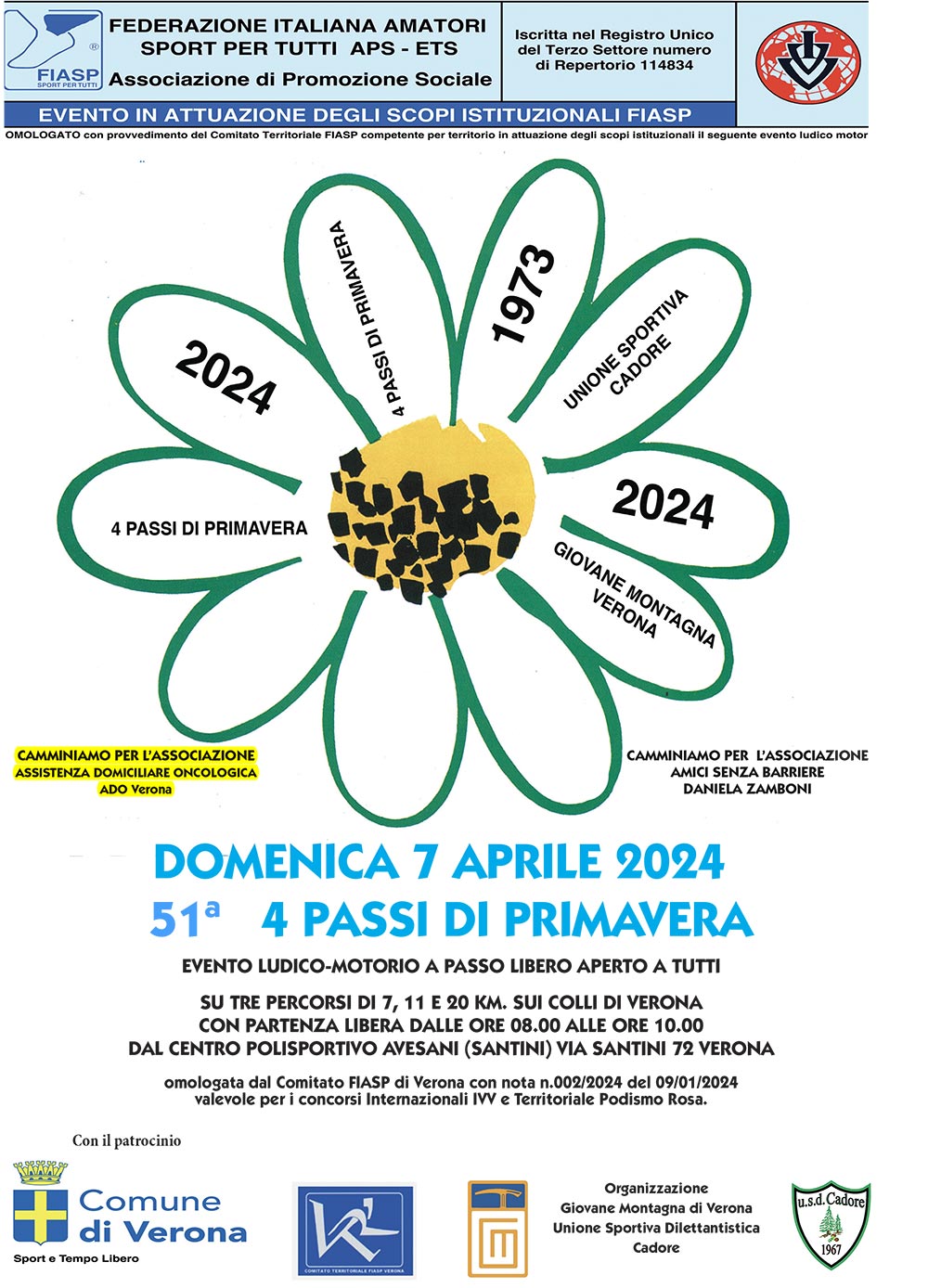 4 passi di primavera a Verona 2024 locandina ADO